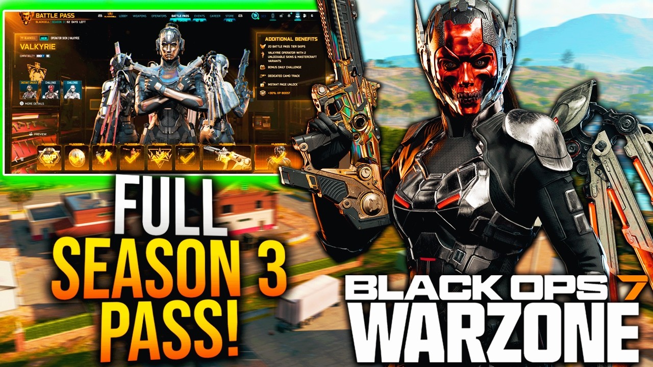FULL CALL OF DUTY SEASON 3 BATTLE PASS! All CONTENT & REWARDS! (SEASON 3 BLACKCELL)