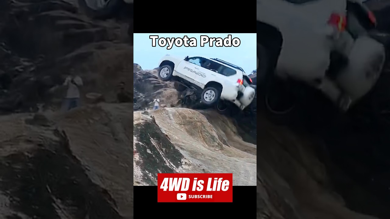 Toyota Prado Offroad crash fail #toyotaprado #offroadfails #crash #offroad