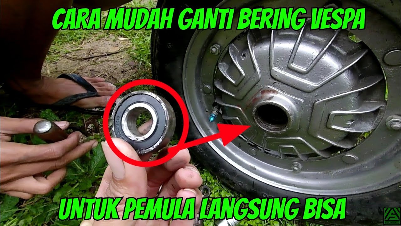 Cara Pasang Bering Roda Depan Vespa Excel || Agung SIP
