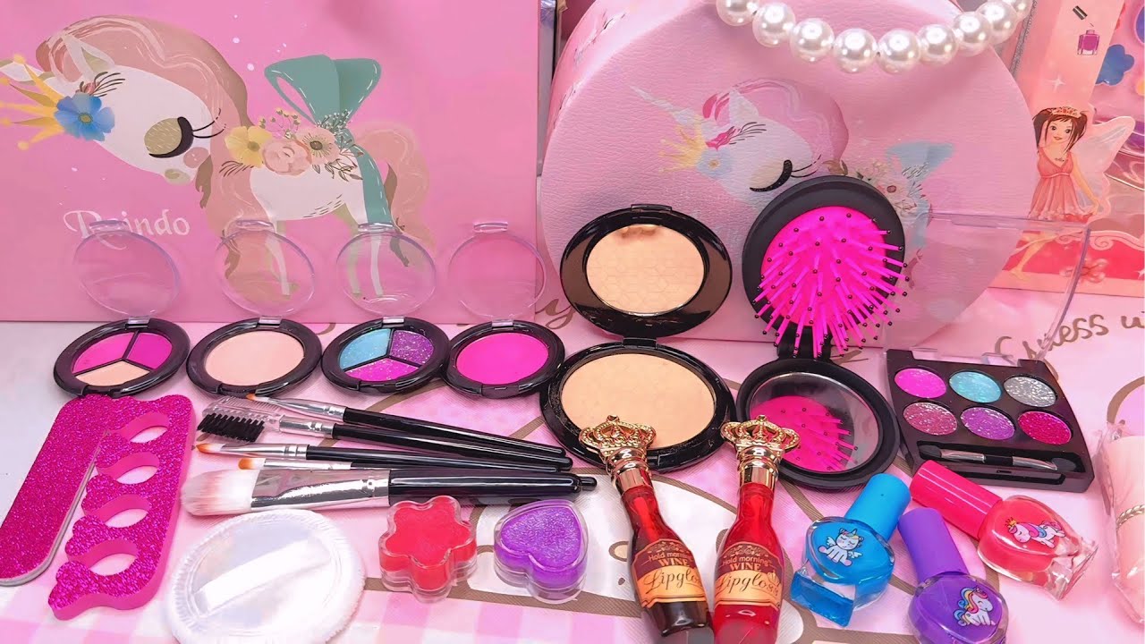 12 Minutes Satisfying with Unboxing Unicorn Makeup Toys. Unicorn Cosmetics Set/ ASMR Video