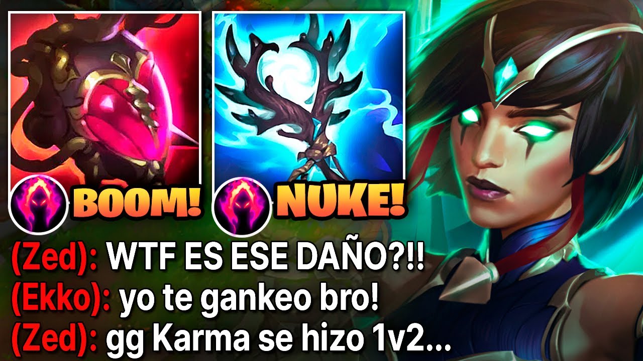 Karma Pero Cada R quita el 200% de Vida con esta Build Nuclear
