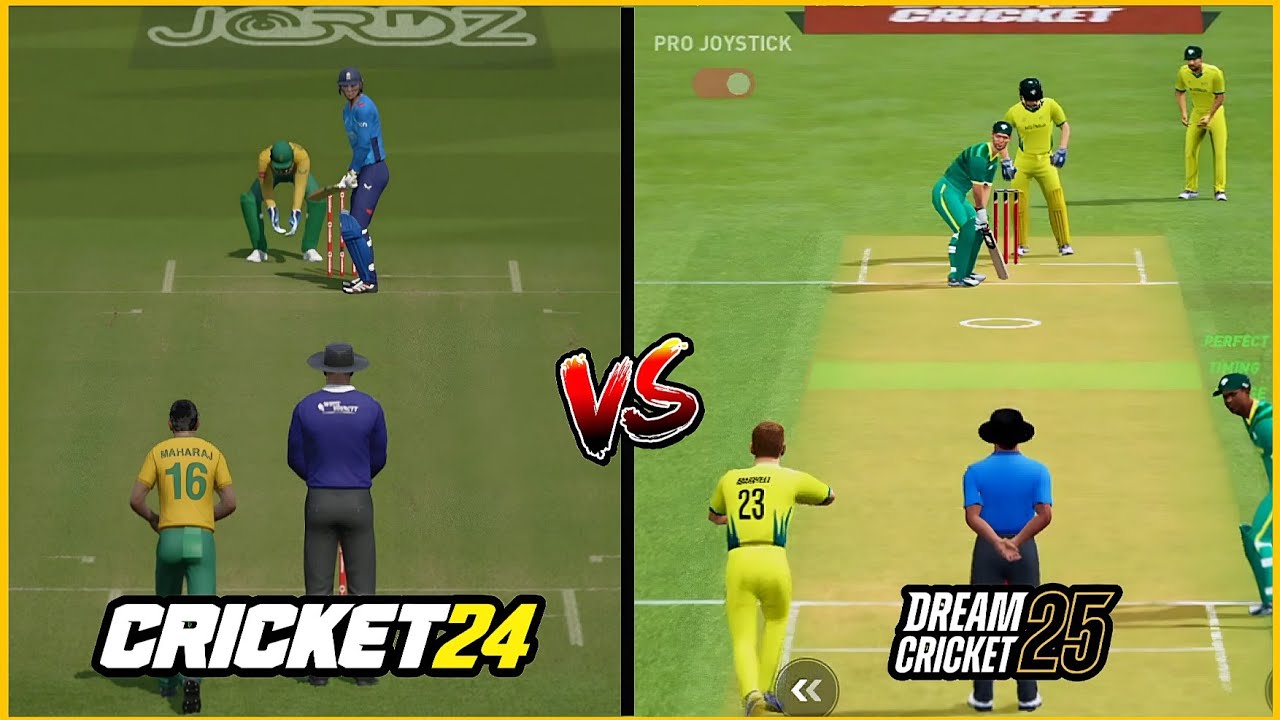 Cricket Game Comparison: Dream Cricket 25 (Mobile) vs Cricket 24 (PC)