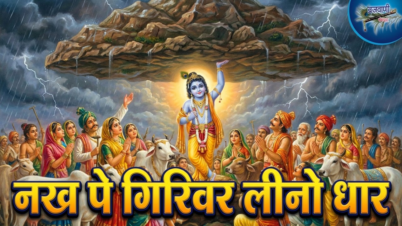 नख पे गिरिवर लीनो धार | कन्हैय्या मेरा  छोटो | Nakh Pe Girivar Leeno Dhar| कृष्णा लीला