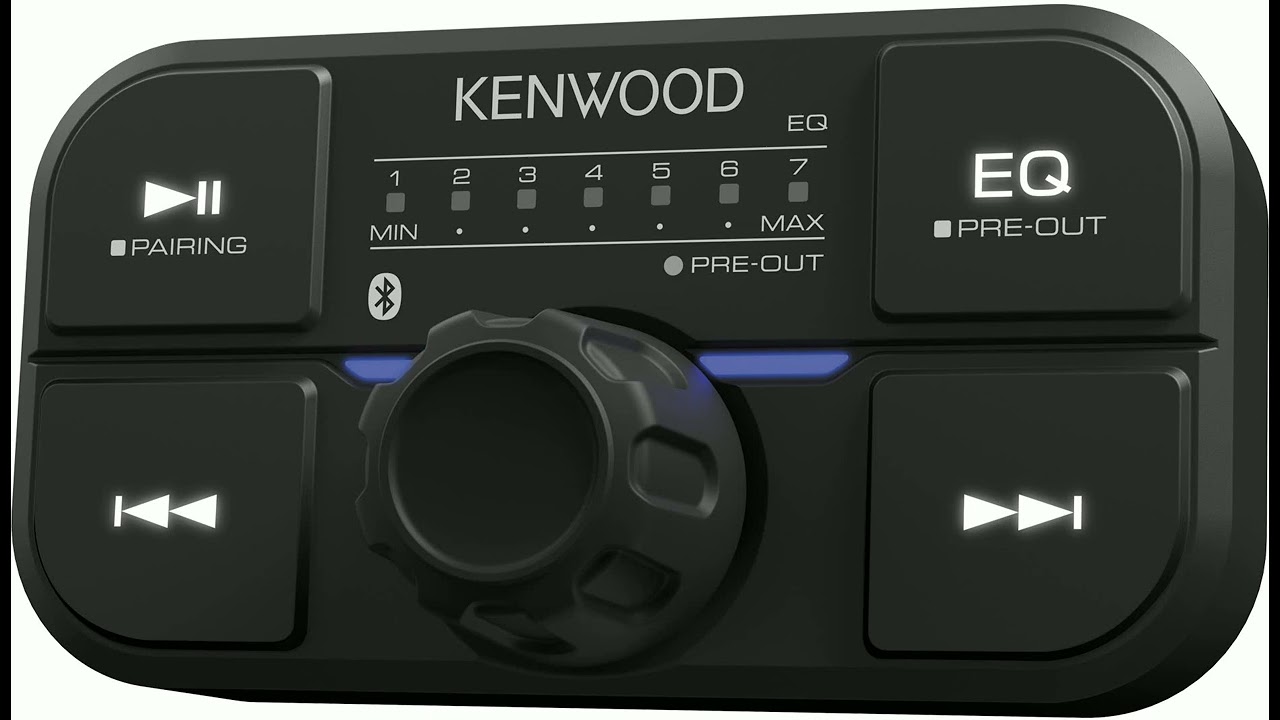 Kenwood - IPX67 Waterproof Marine/Motorsports Full Range Amplifier with Bluetooth - Gray