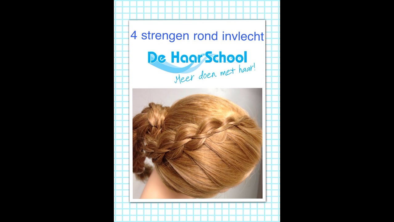 Hoe maak je een ronde 4 strengen invlecht