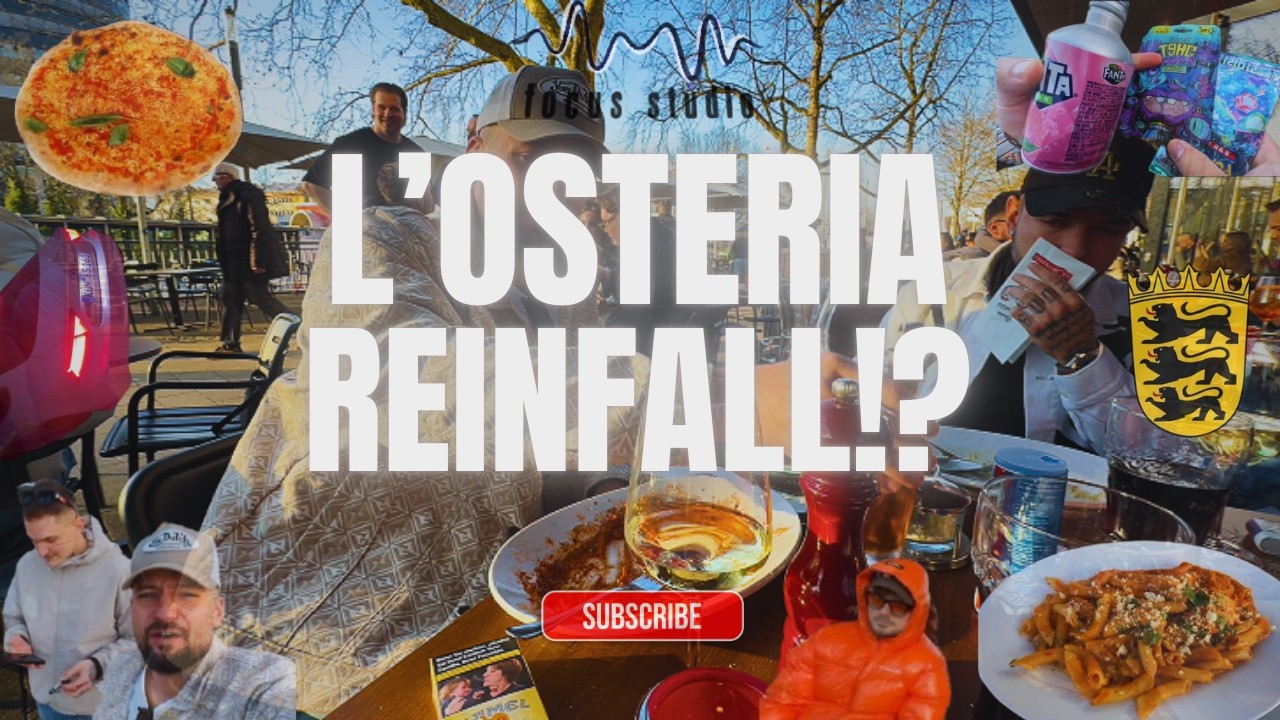 Soll noch mal jemand sagen L’Osteria schmeckt gut 🍕🍝🎙️🍷unterwegs mit Neno, Pesch, Erixen und Acid  ✨