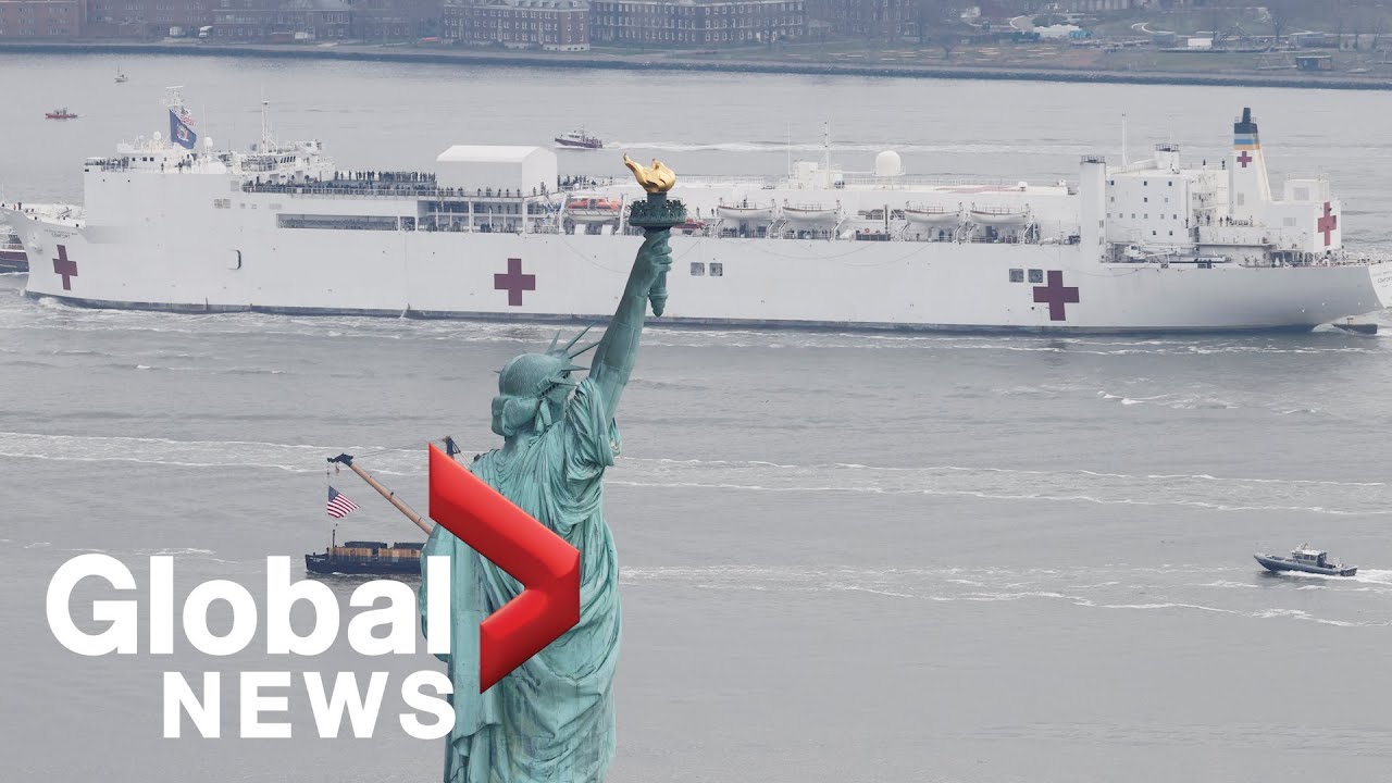 Coronavirus outbreak: Hospital ship USNS Comfort arrives in New York City