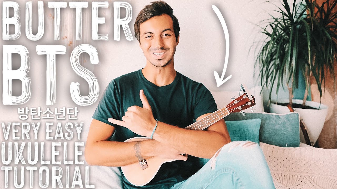 Butter BTS Ukulele Tutorial | Butter Ukulele | (방탄소년단) BTS Ukulele Tutorial #876