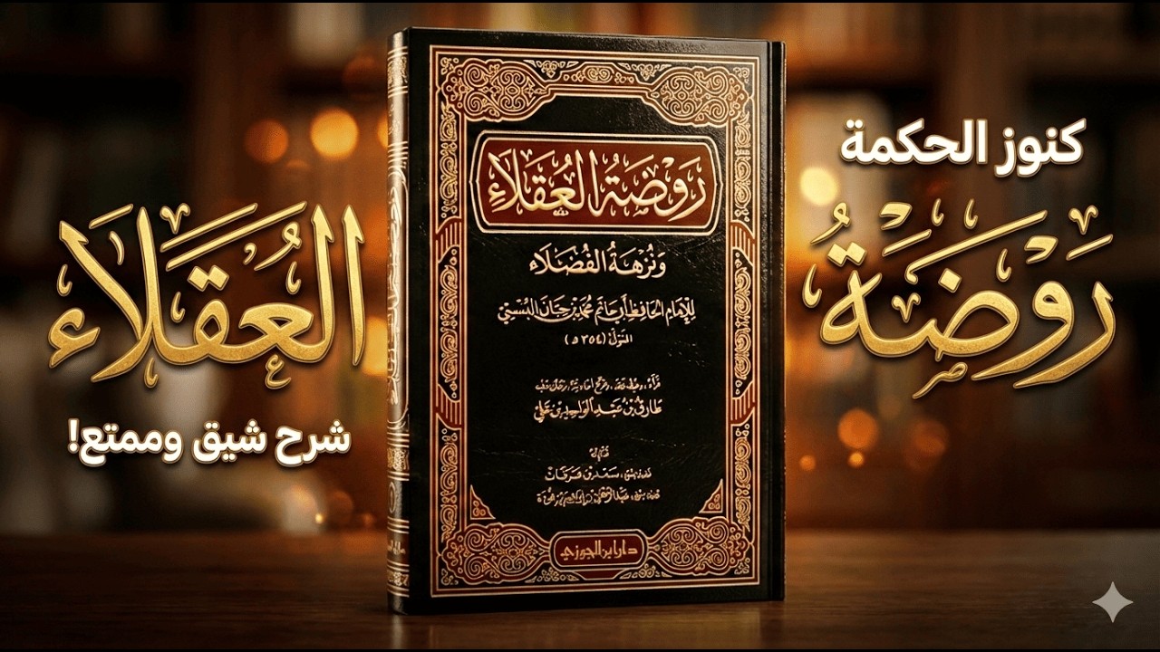 روضة العقلاء ونزهة الفضلاء لابن حبان | أسرار لا تُدرَّس في المدارس لبناء عقل حكيم ونفس قوية