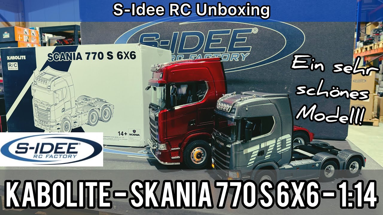 KABOLITE 1/14 - SCANIA 770 S 6x6 inkl. Kipp-Anh&auml;nger, Licht 💡& Sound 🔊 // RC UNBOXING & Test