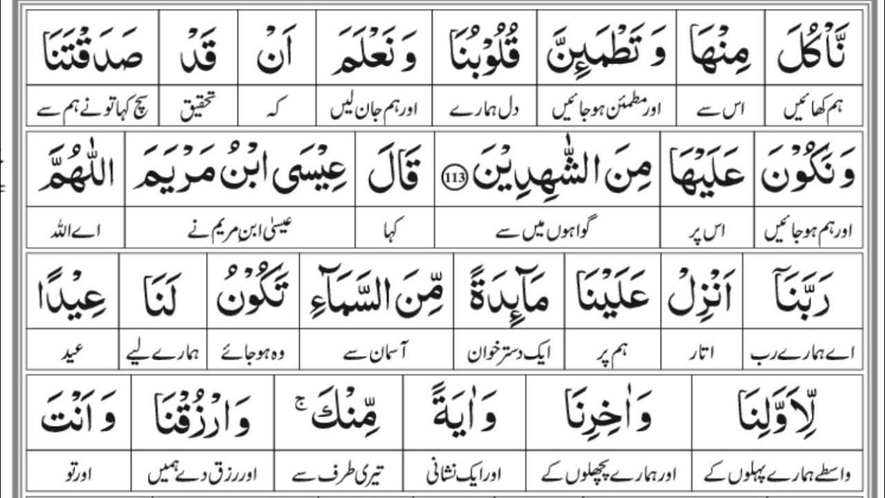 Tajweed lesson 76|| Surah Al- Maidah ayah 109-120 |Qaria asma huda
