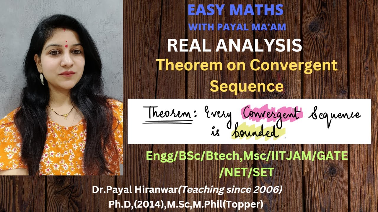 Every convergent sequence is bounded I Theorem on convergent sequence I Real Analysis I Engg I B.Sc