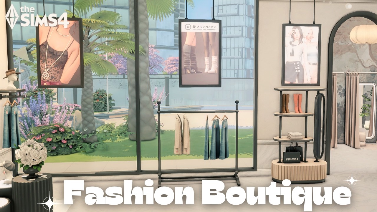 San Myshuno Fashion Boutique 💄 | Sims 4 Speed Build