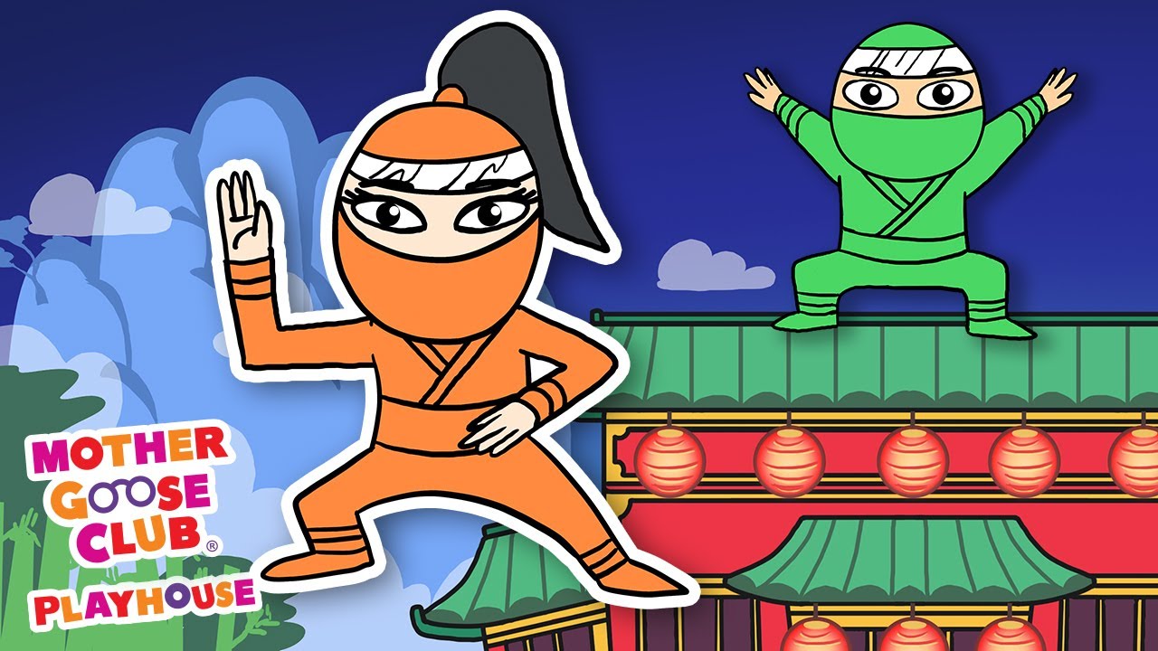 Ninja Finger Family | Mother Goose Club Nursery Rhyme Cartoons