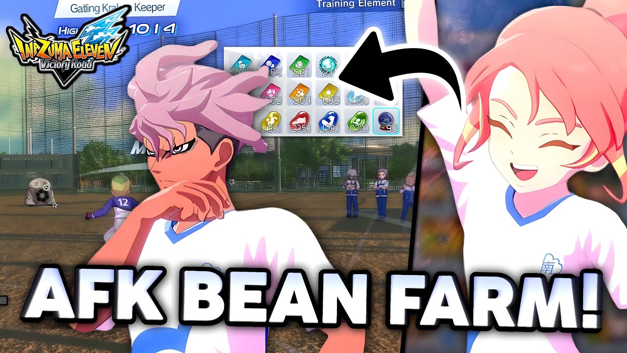 How To FARM BEANS AFK In Inazuma Eleven Victory Road!🤩