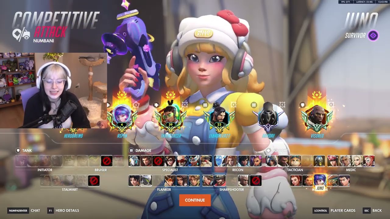 36-4! 18k Heals! Aspen Top 1 Juno Overwatch Season 1 6v6 Gameplay