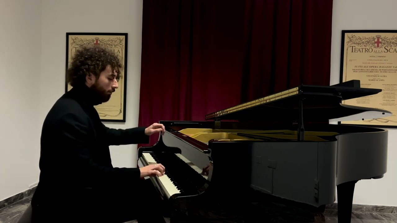 Andrea Bauleo plays Mozart sonata KV310 in A minor (1st Movement)