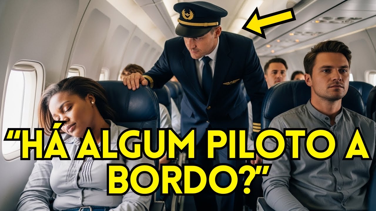 Mulher negra dormia no avião — até que o capitão perguntou em pânico: “Há piloto de caça a bordo?”