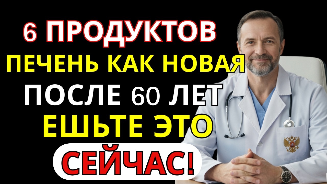 ПЕЧЕНЬ ПОСЛЕ 60 ВОССТАНАВЛИВАЕТСЯ — 6 ПРОДУКТОВ, о которых МОЛЧАТ | Жировой гепатоз | СОВЕТ ВРАЧА
