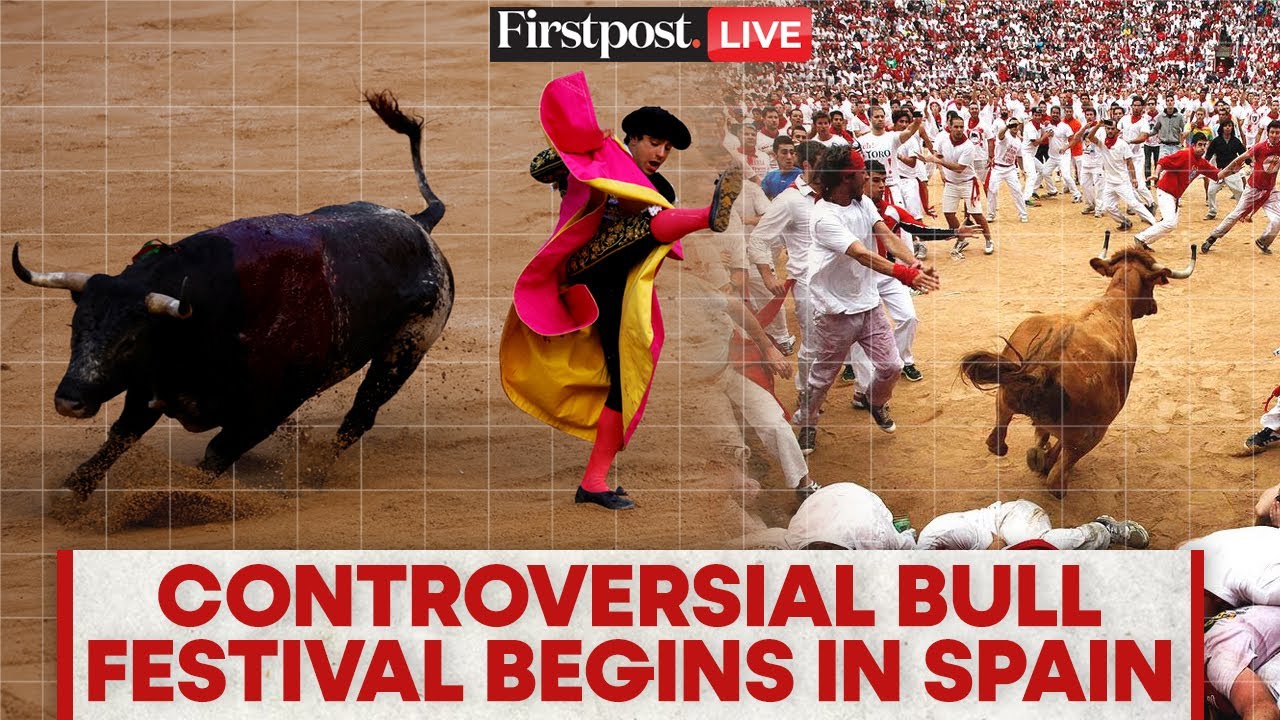 Spain Bull Festival LIVE: Spain Celebrates Bull Festival 2025 in San Fermin | Pamplona Bull Race