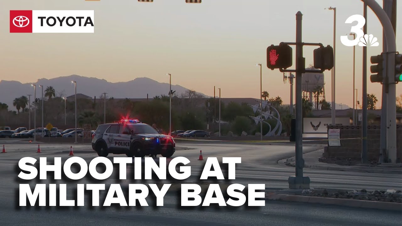 Man shot by security after firing rounds at Air Force base entrance in Nevada