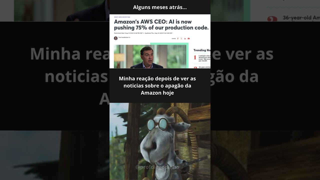 Problema na AWS da Amazon? Ser&aacute; que foi culpa da IA?