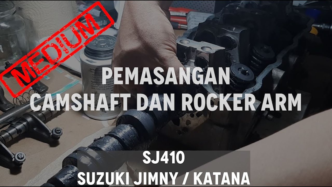 Cara pemasangan camshaft dan rocker arm pada suzuki katana