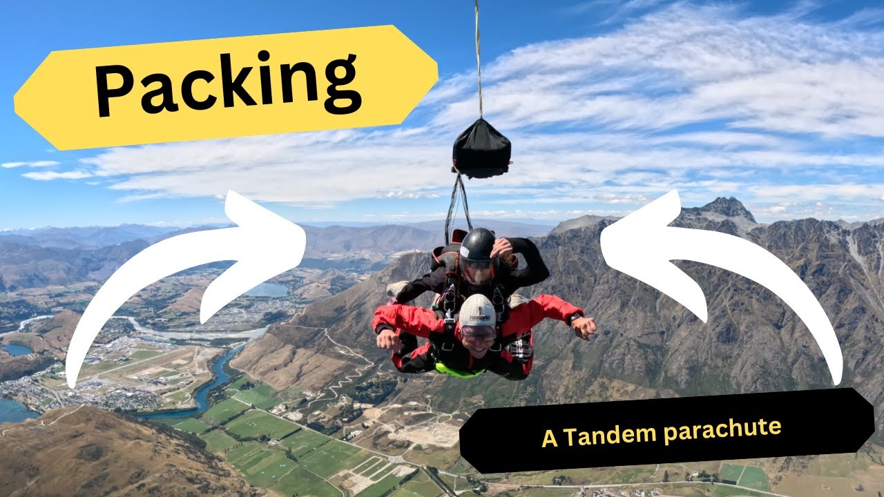 Before your first jump // Watch a Tandem parachute preparation // Packed