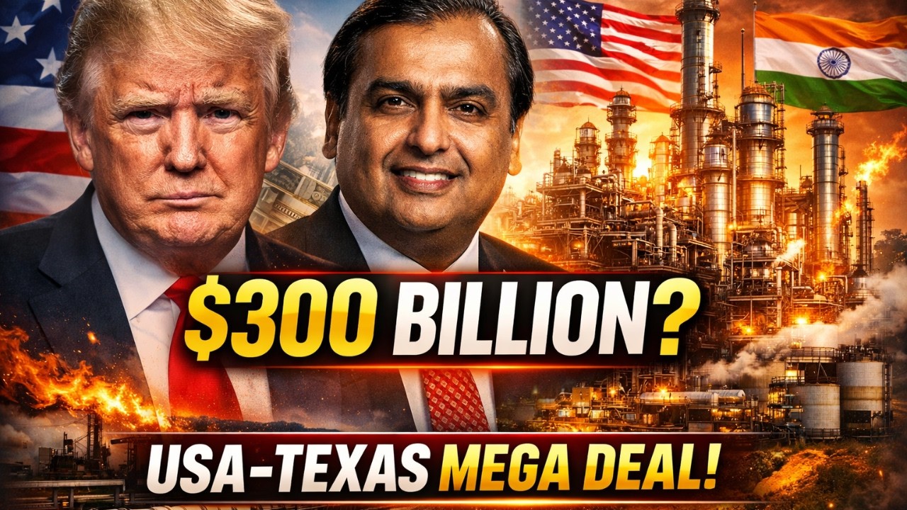 America&rsquo;s First Oil Refinery in 50 Years &ndash;🤯🤝 Reliance & Trump $300B Plan