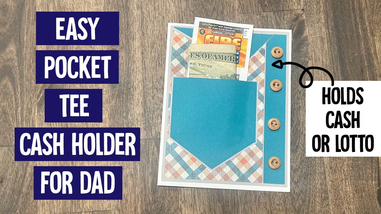 T-Shirt Pocket Cash Holder Card for Dad | Cricut Tutorial
