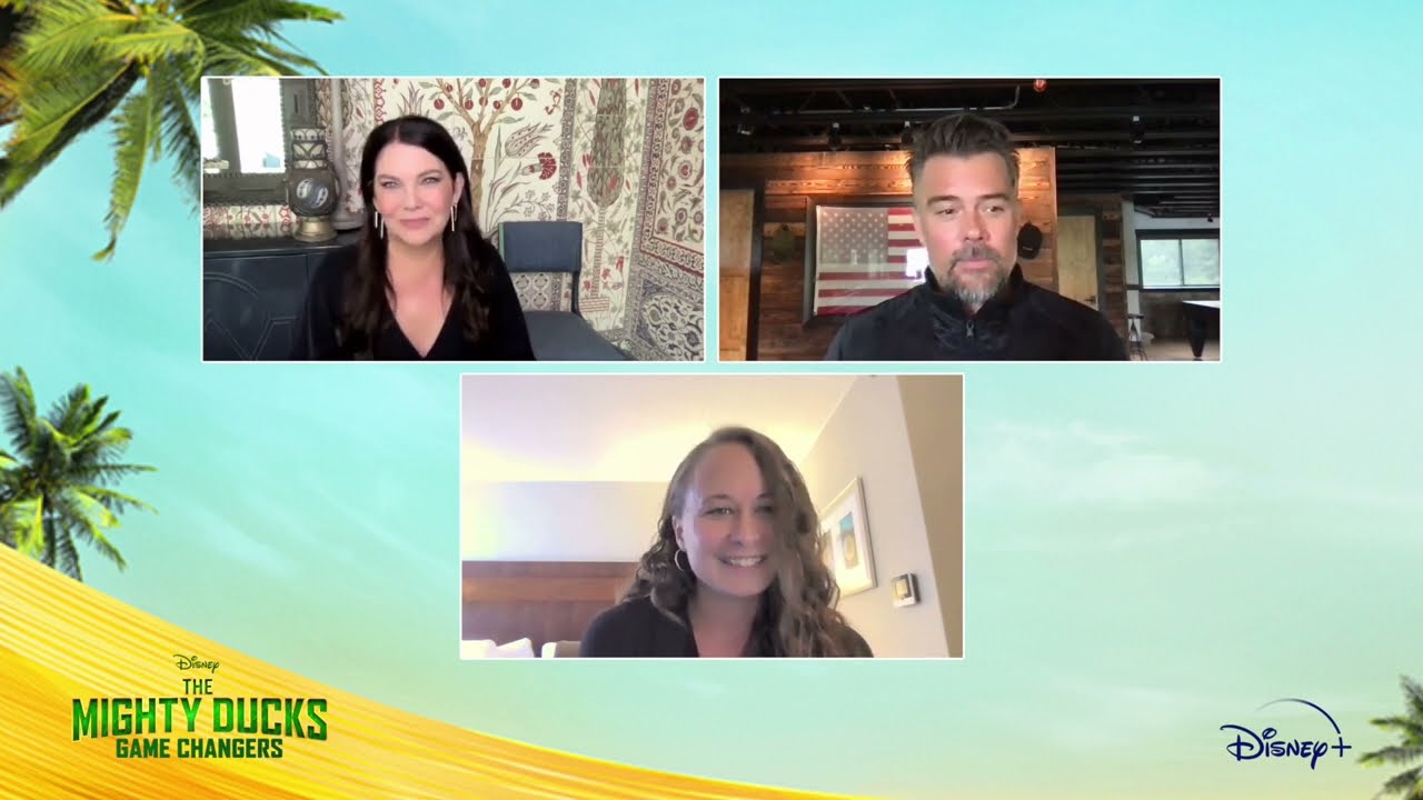 EXCLUSIVE: Lauren Graham & Josh Duhamel Chat All Things Mighty Ducks Season 2