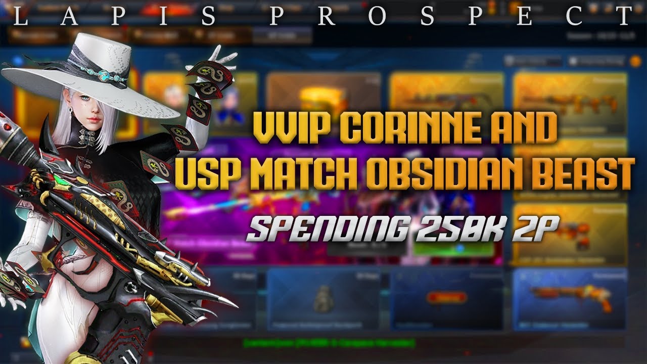 Crossfire West : VIP Corinne and USP Match-Obsidian Beast - Spending 250K zp in Lapis Prospect