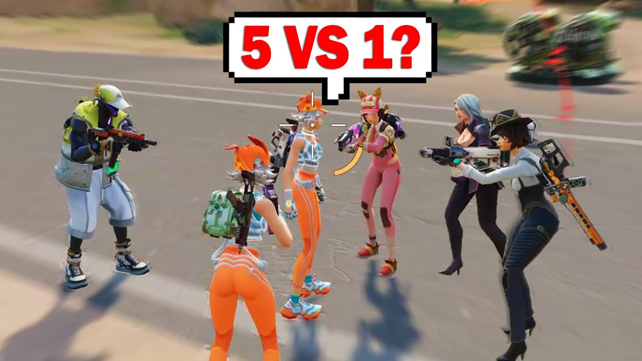 WEIRDEST GAME EVER! 5 MAN TEAM UP VS DUO! (FARLIGHT 84)