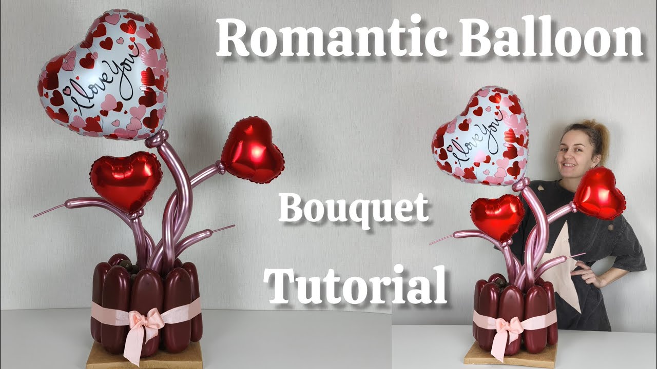 Romantic Balloon Bouquet Tutorial ❤️  Easy DIY for Valentine’s Day