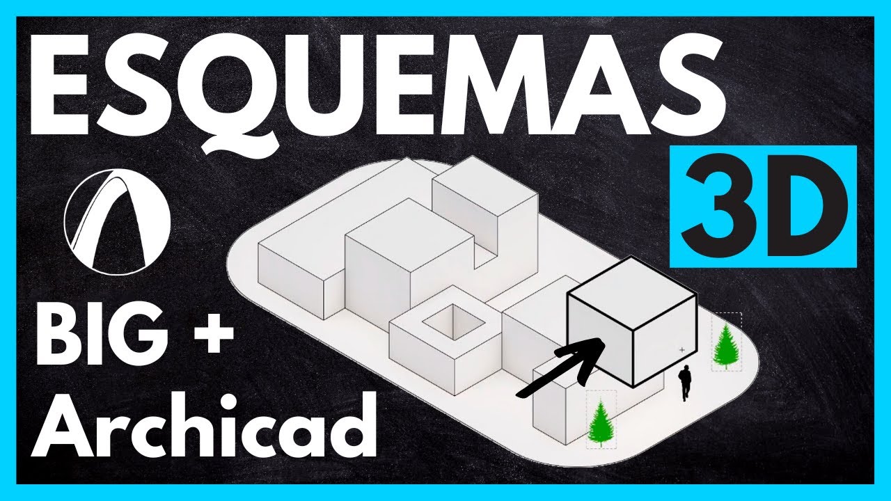 ▶ ESQUEMAS 3D estilo BIG en ARCHICAD PASO A PASO! (con plantilla para descargar)