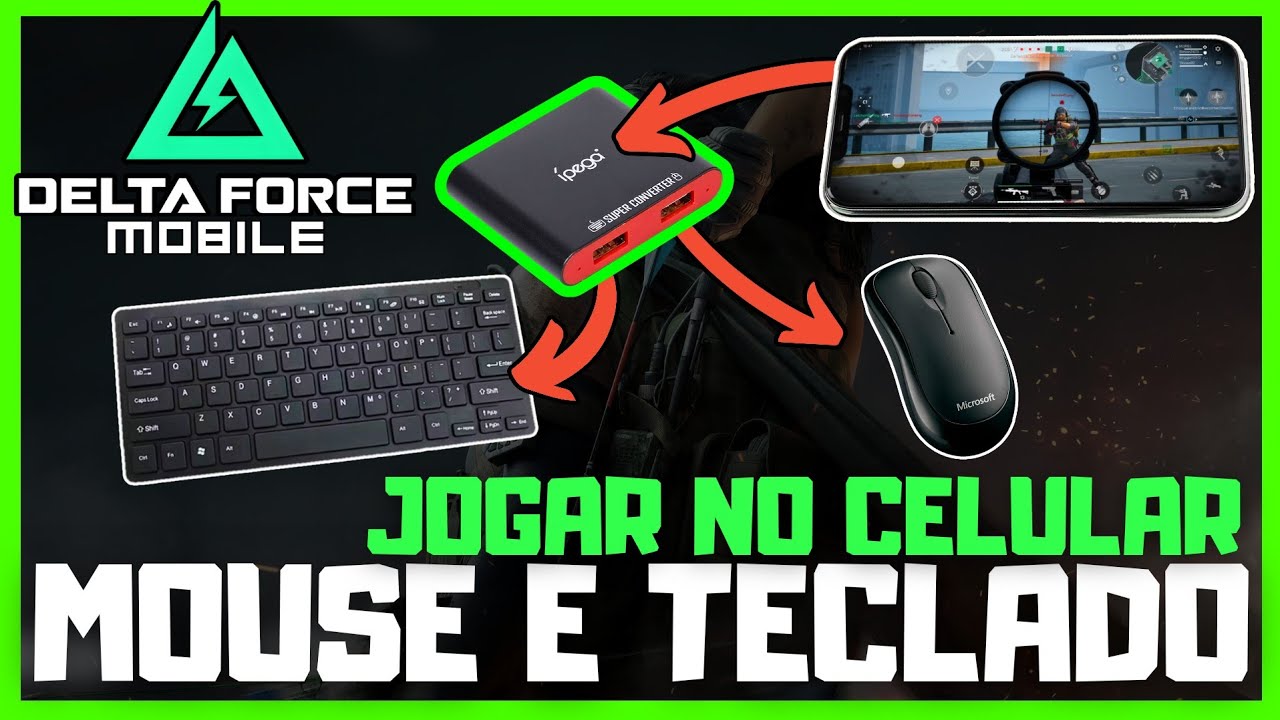Como Jogar Delta Force Mobile com Mouse e Teclado no Celular! Transforme seu celular num PC GAMER! 😱
