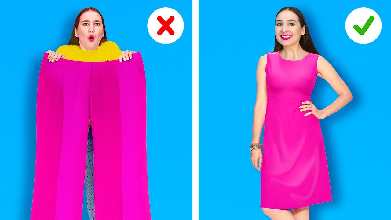TRUCURI VESTIMENTARE DIY || Cele mai bune idei pentru a-ți îmbunătăți garderoba, marca 123 GO Like!