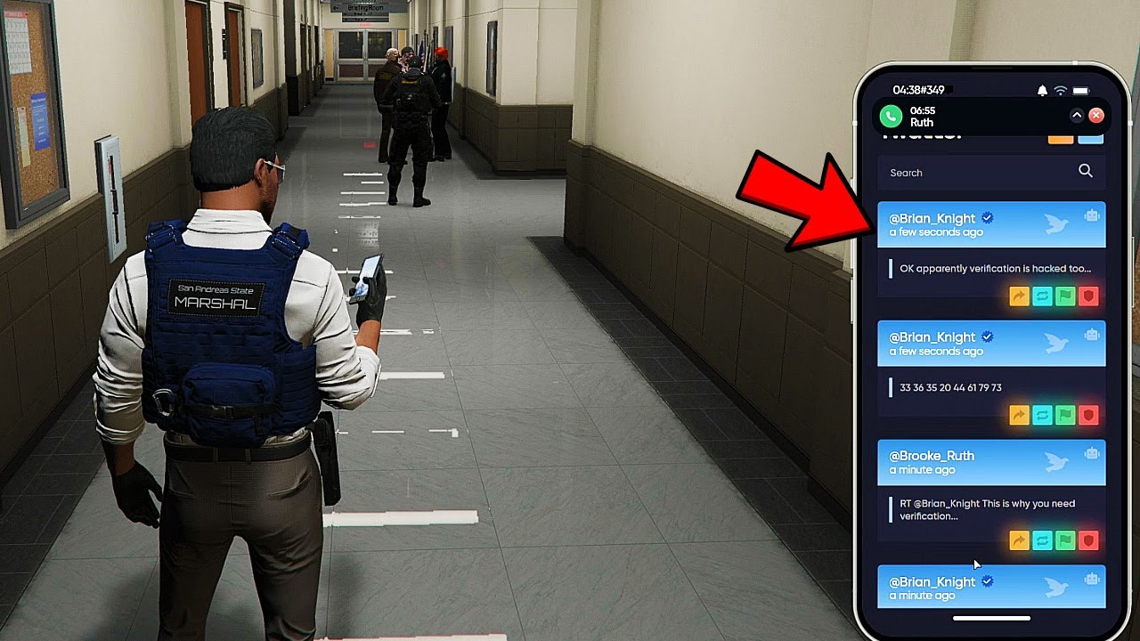 Brian Witnesses Archivist's Tweeting Random Stuff From His Twatter Account! | NoPixel RP | GTA RP