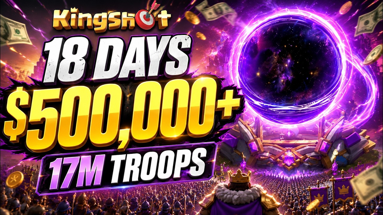 Этот игрок в Kingshot потратил $500 000 за 18 дней &mdash; 17 миллионов войск!