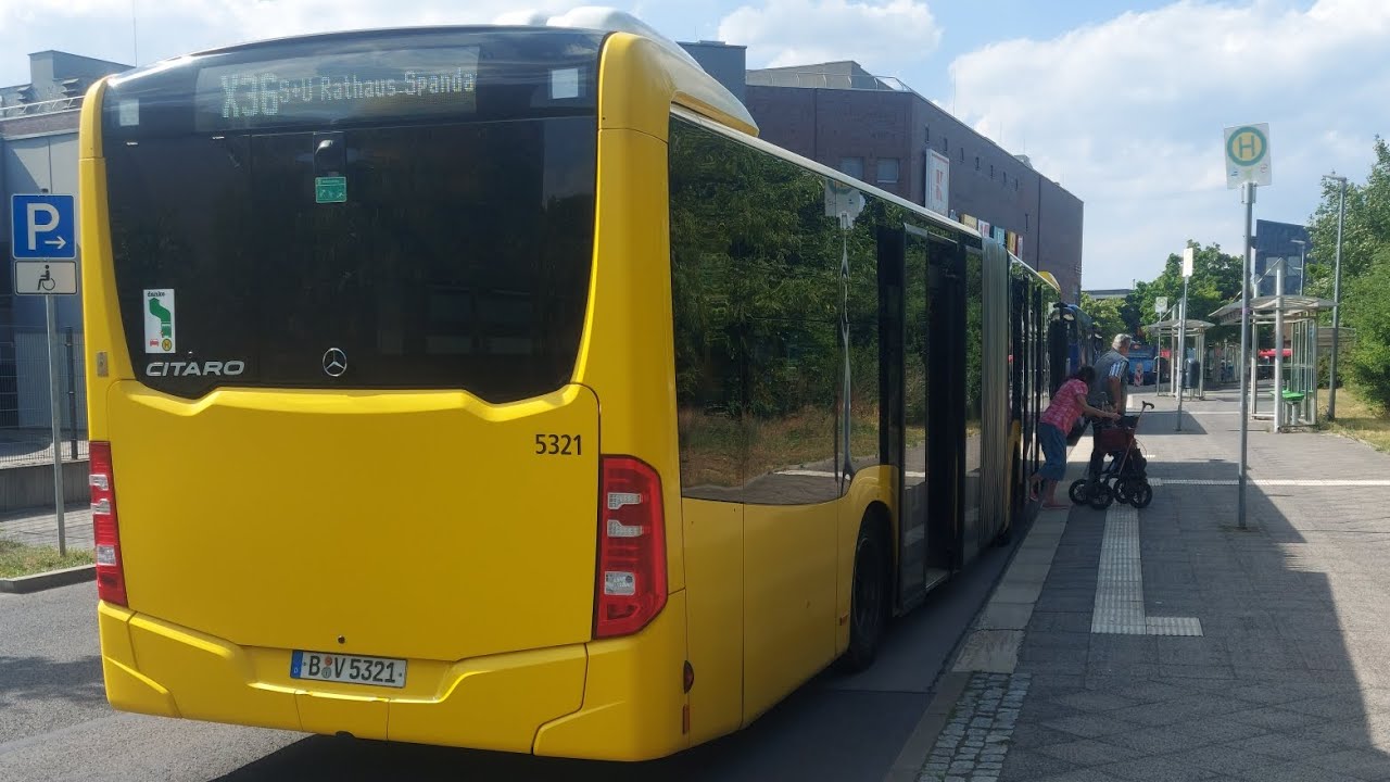 X36 von S+U Bahnhof Rathaus Spandau nach S-Bahnhof Hennigsdorf