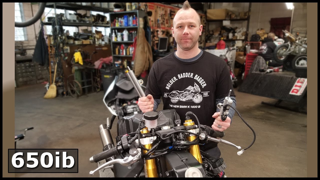 Ohlins Steering Damper Installation | Bonus Material: HP4 Race Weigh In!!!