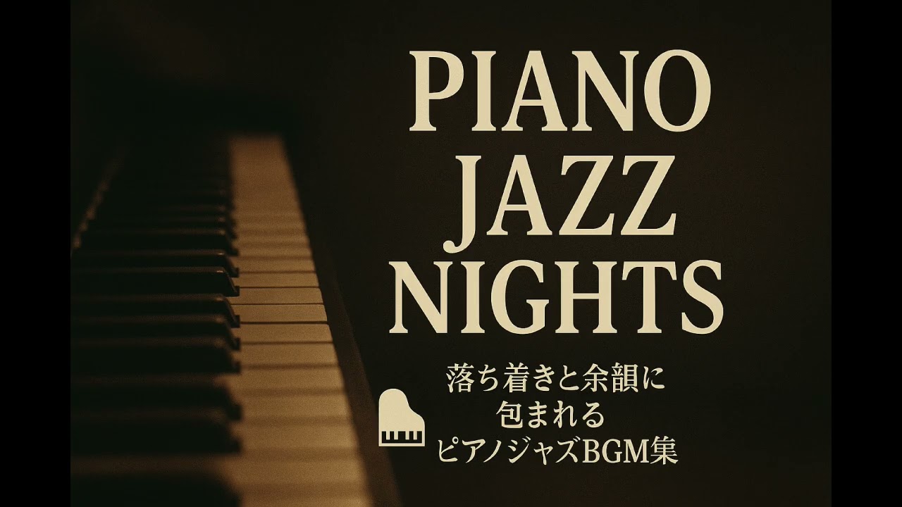 Piano Jazz Nights 🎹 | 落ち着きと余韻に包まれるピアノジャズBGM集【AI-generated BGM】