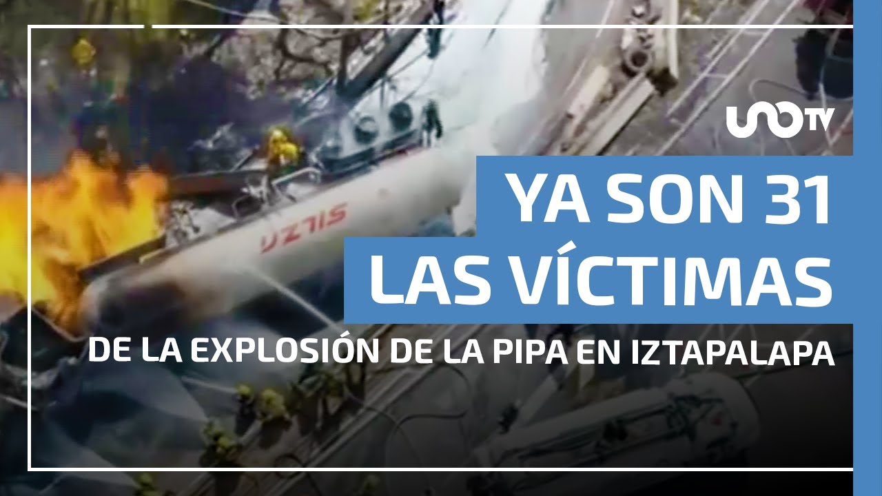 Ya son 31 las víctimas mortales de la explosión de la pipa en el Puente de la Concordia