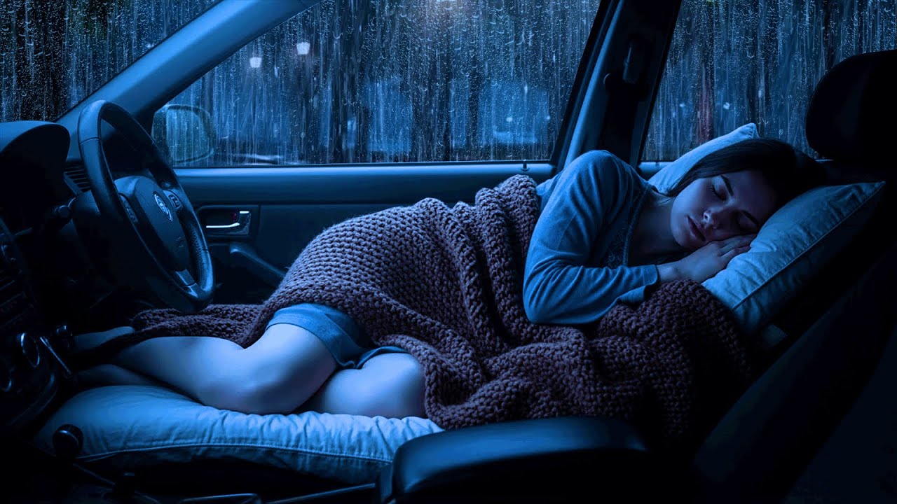 Adeus Insônia com Chuva Suave e Trovoadas Relaxantes no Carro