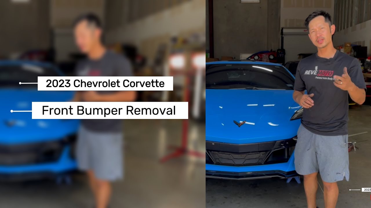 2020-2024 Chevrolet Corvette Front Bumper Removal.  Easiest way to take if off.  Buy at ReveMoto.com
