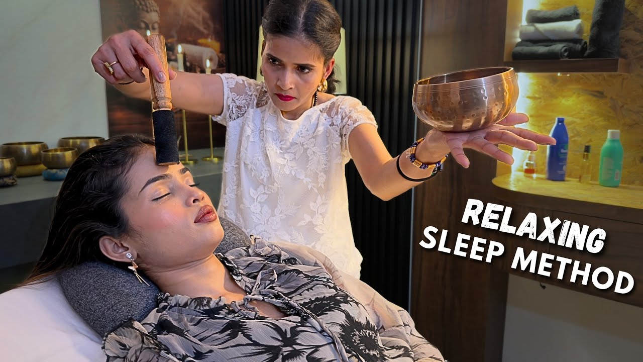 Sleep In 10 Minutes | ASMR Head Massage for Relax Sleep 
