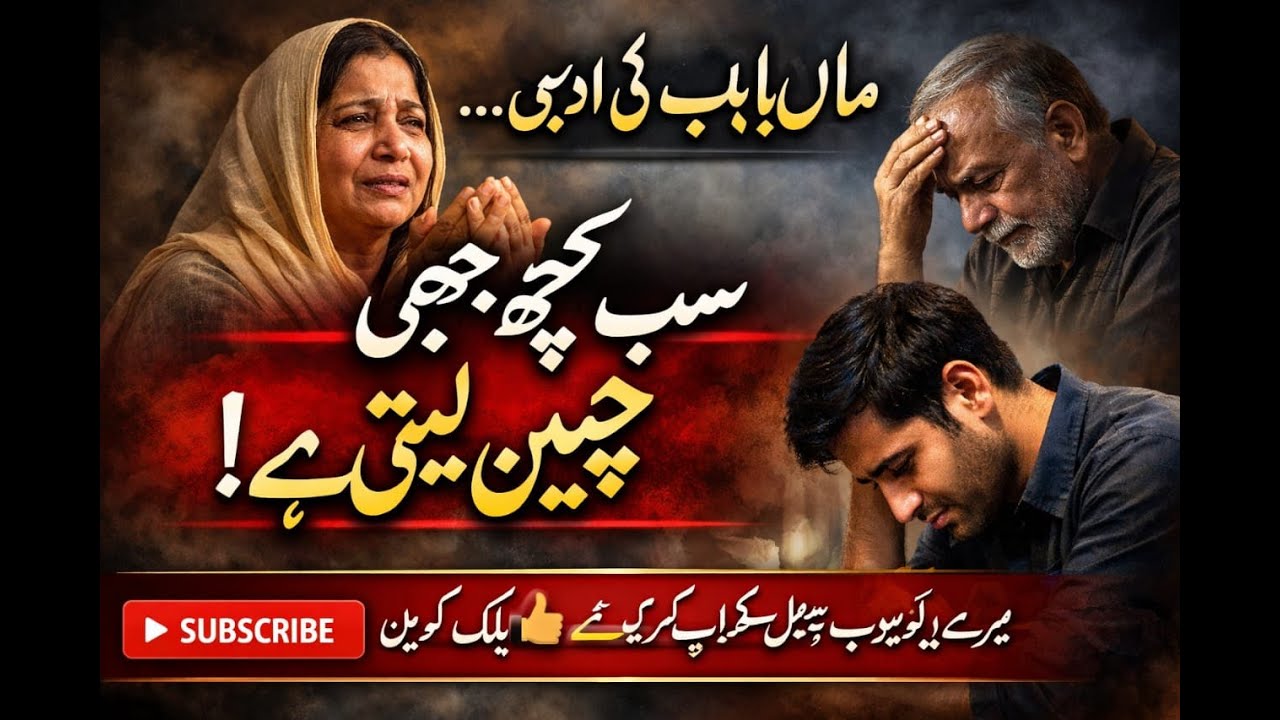 ماں باپ کی بے ادبی کا انجام اور دعا کی طاقت | رلا دینے والی کہانی