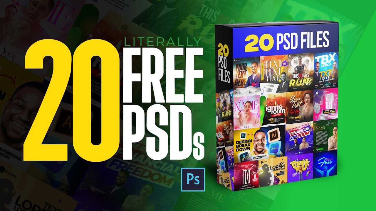 DOWNLOAD 20 Must-Have PSDs for Designers  #freepsddownload #photoshop