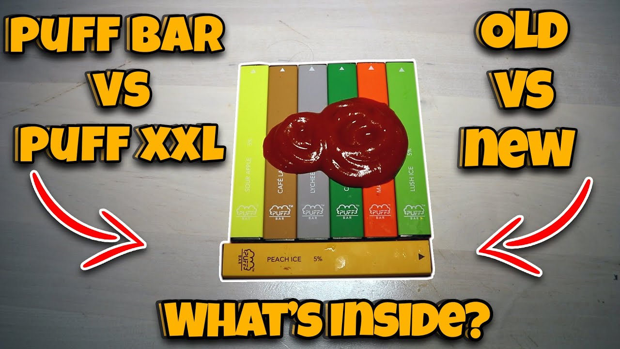 What's Inside A New Puff Bar, Old Puff Bar And Puff Bar XXL