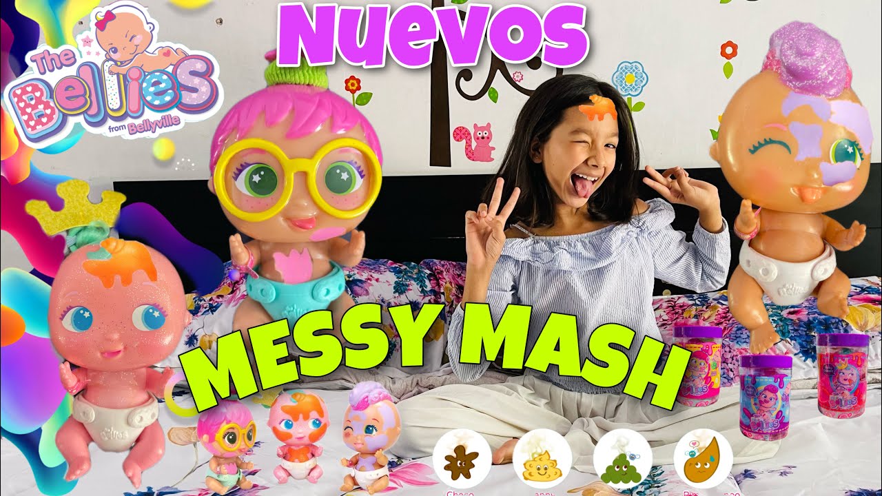 Nuevos 💦 MINI BELLIES MESSY MASH 🎨 ( juguetes de sofifer)